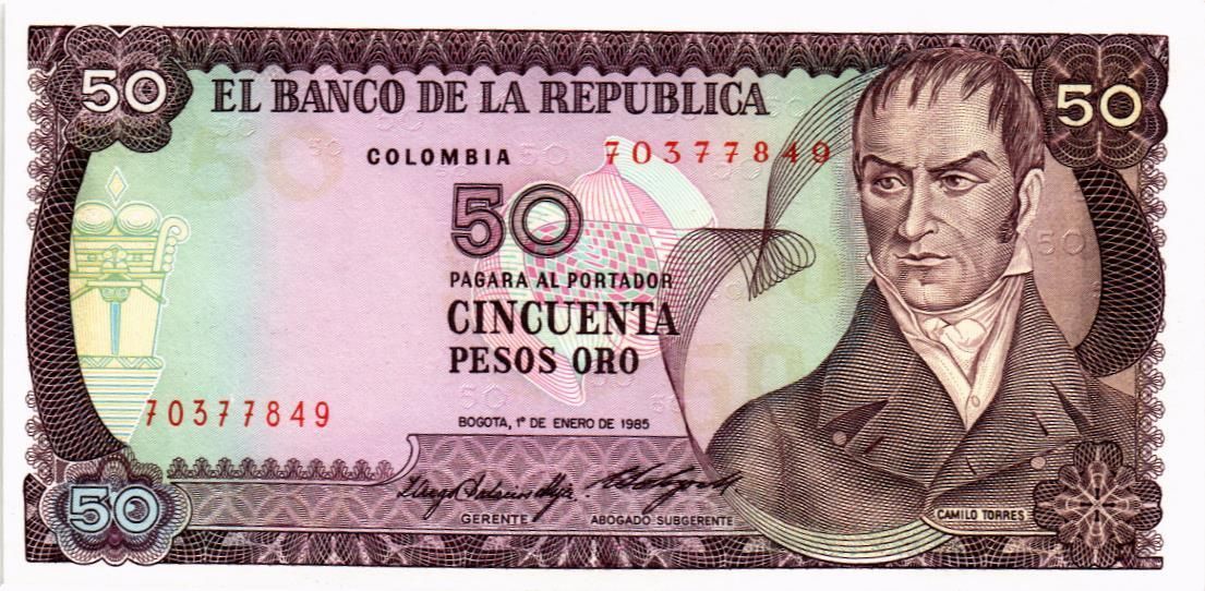КОЛУМБИЯ 50 ПЕСО (01.01.1985) 1