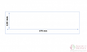 ХОЛДЕР ДЛЯ БАНКНОТ (120 mm x 175 mm) - 100 шт 2