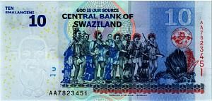 СВАЗИЛЕНД 10 ЭМАЛАНГЕНИ (AA) 2