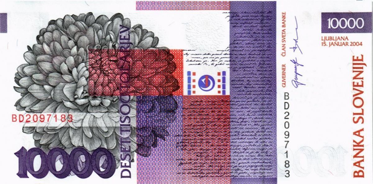 СЛОВЕНИЯ 10000 ТОЛАРОВ 2
