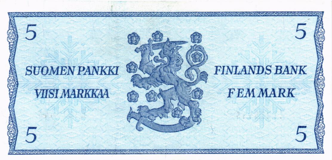 ФИНЛЯНДИЯ 5 МАРОК (Litt. B) 2