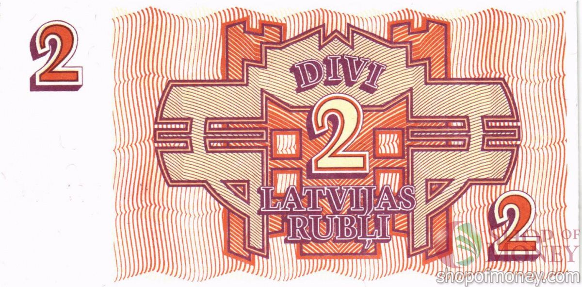 ЛАТВИЯ 2 РУБЛЯ 2