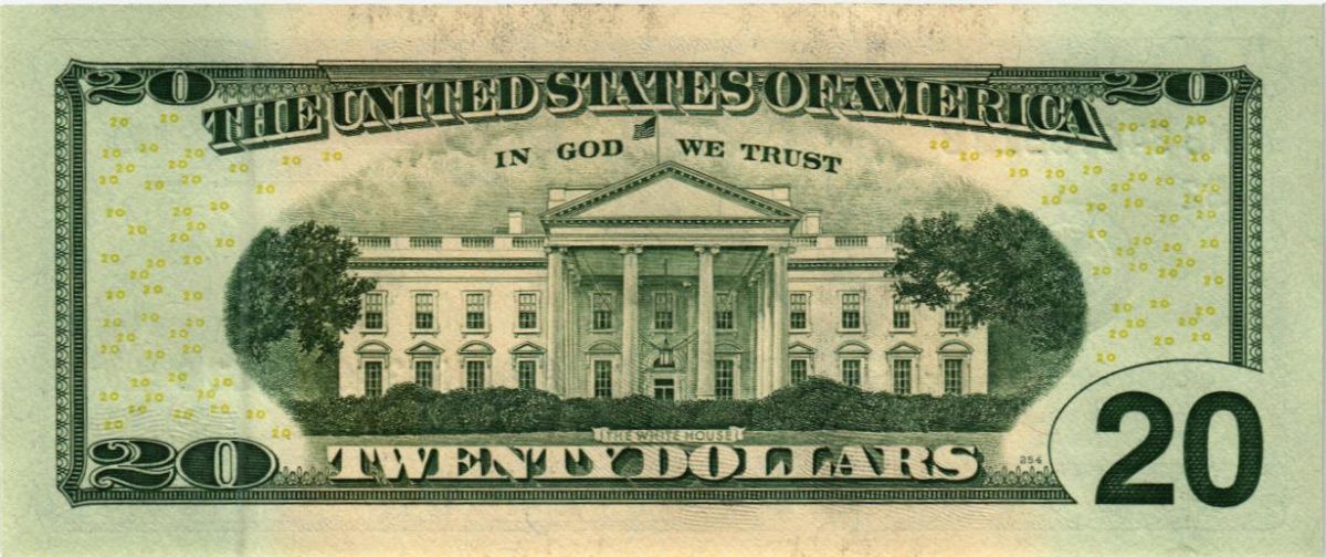 США 20 ДОЛЛАРОВ (B - НЬЮ-ЙОРК) 2