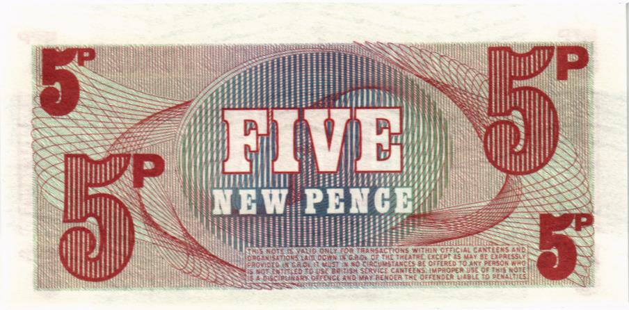 ВЕЛИКОБРИТАНИЯ / АНГЛИЯ 5 ПЕНСОВ (БРИТАНСКАЯ АРМИЯ) 2