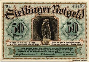 ГЕРМАНИЯ 50 ПФЕННИГОВ (НОТГЕЛЬД) 1