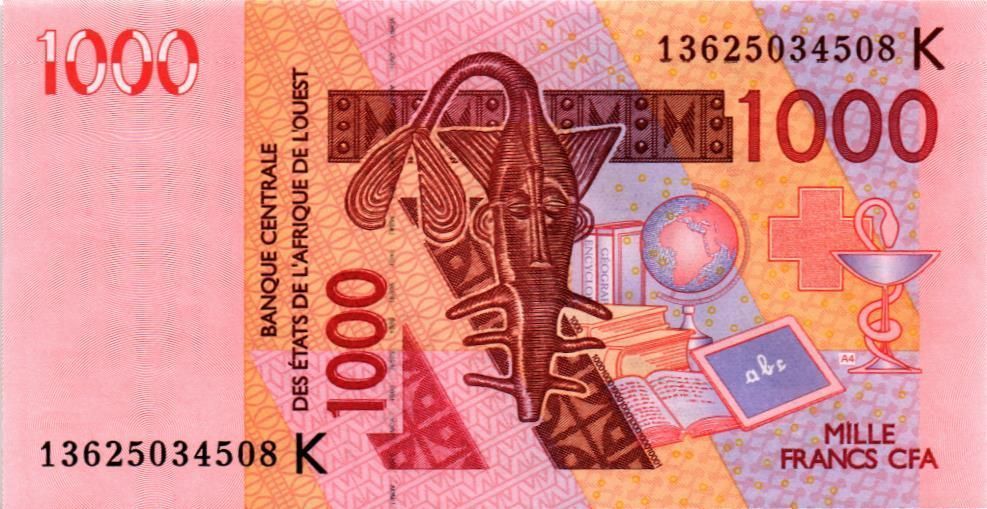 WAS - СЕНЕГАЛ 1000 ФРАНКОВ (K) 1