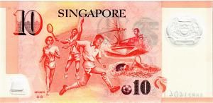 СИНГАПУР 10 ДОЛЛАРОВ 2