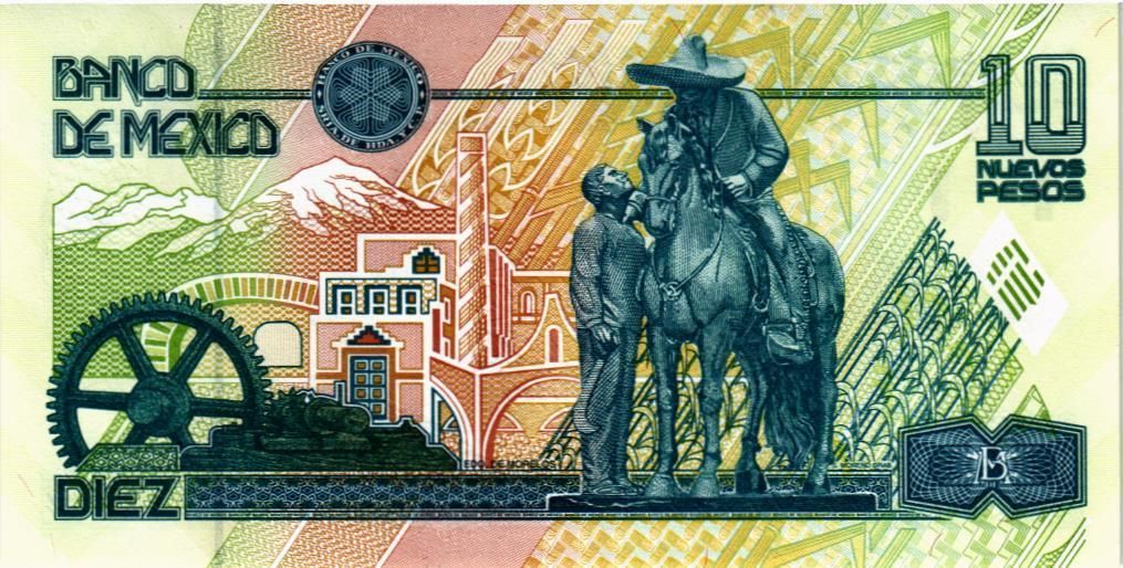 МЕКСИКА 10 ПЕСО (С) 2