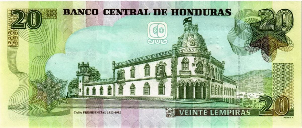 ГОНДУРАС 20 ЛЕМПИР 2