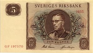 ШВЕЦИЯ 5 КРОН 1