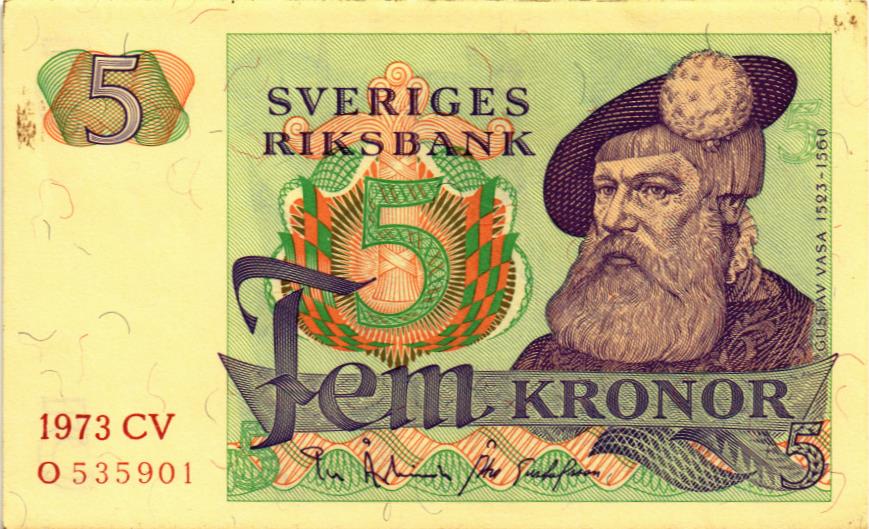 ШВЕЦИЯ 5 КРОН 1