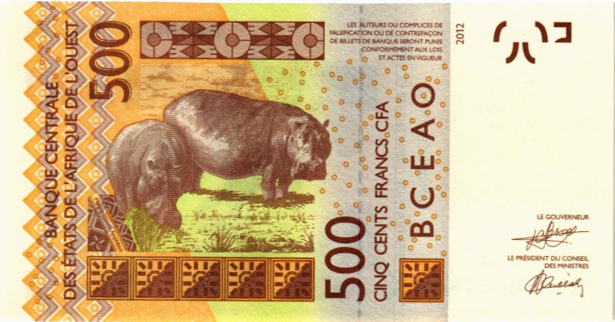 WAS - СЕНЕГАЛ 500 ФРАНКОВ (K) 2