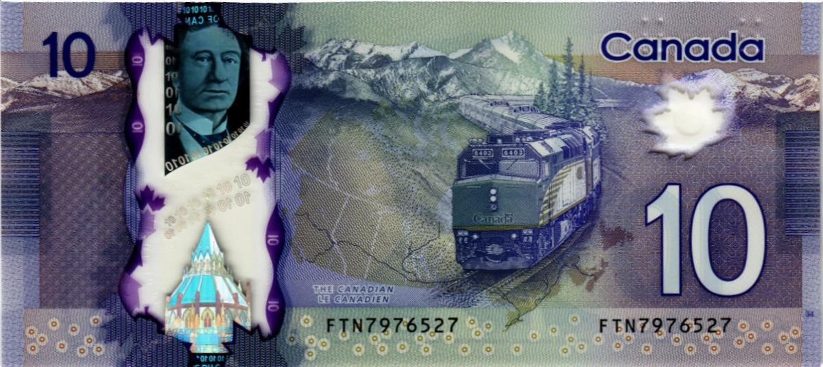 КАНАДА 10 ДОЛЛАРОВ 2