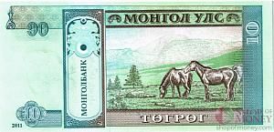МОНГОЛИЯ 10 ТУГРИКОВ 2