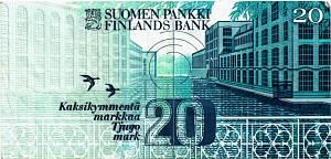 ФИНЛЯНДИЯ 20 МАРОК (Litt. A) 2