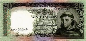 ПОРТУГАЛИЯ 20 ЭСКУДО 1