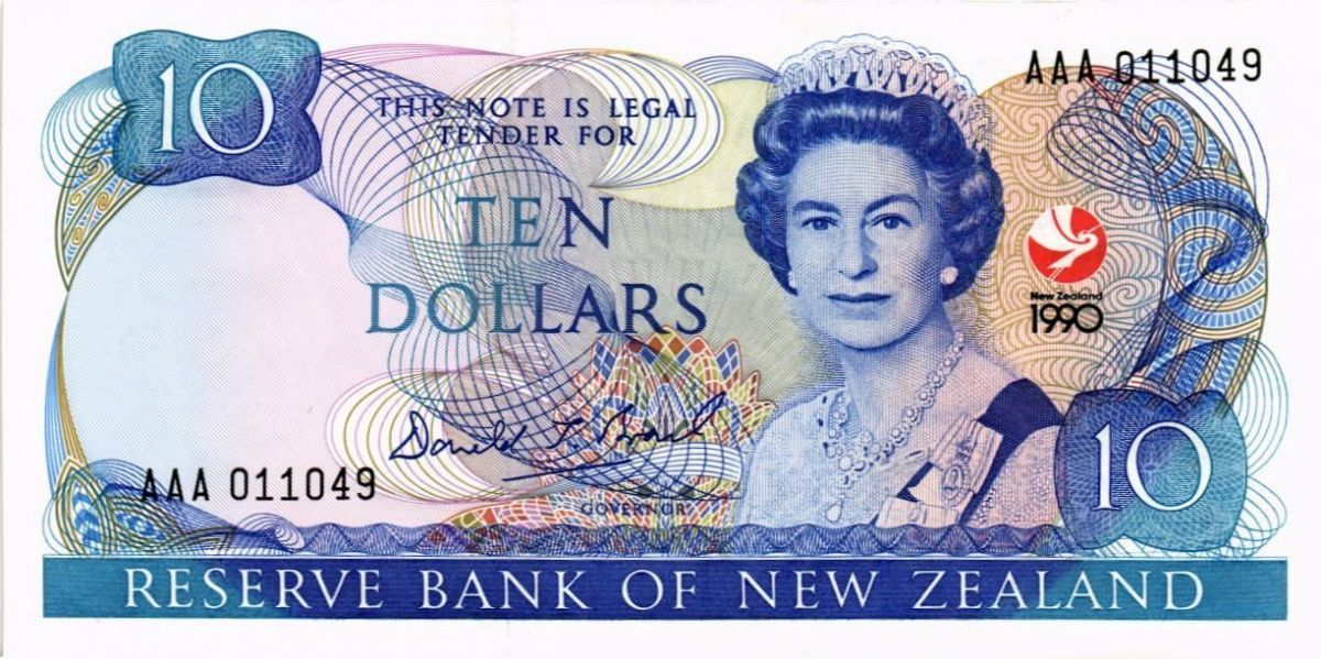 НОВАЯ ЗЕЛАНДИЯ 10 ДОЛЛАРОВ 1