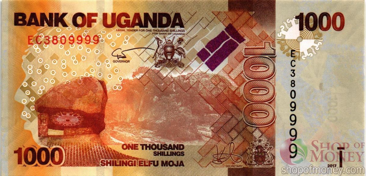 УГАНДА 1000 ШИЛЛИНГОВ #EC3809999 1