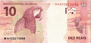 БРАЗИЛИЯ 10 РЕАЛ 2