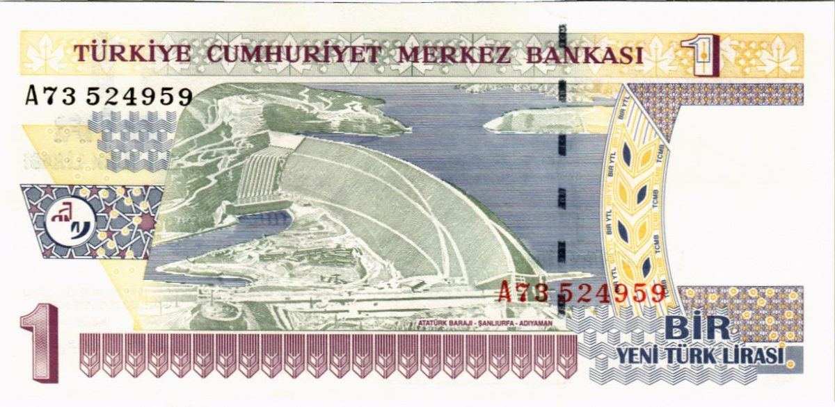 ТУРЦИЯ 1 ЛИРА 2