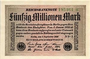 ГЕРМАНИЯ 50000000 МАРОК 1