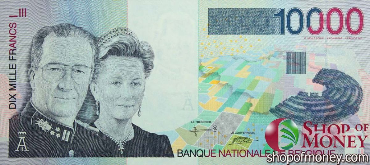 БЕЛЬГИЯ 10000 ФРАНКОВ 1