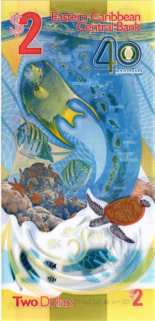 ВОСТОЧНЫЕ КАРИБЫ 2 ДОЛЛАРА (AB/AC/AD) 2