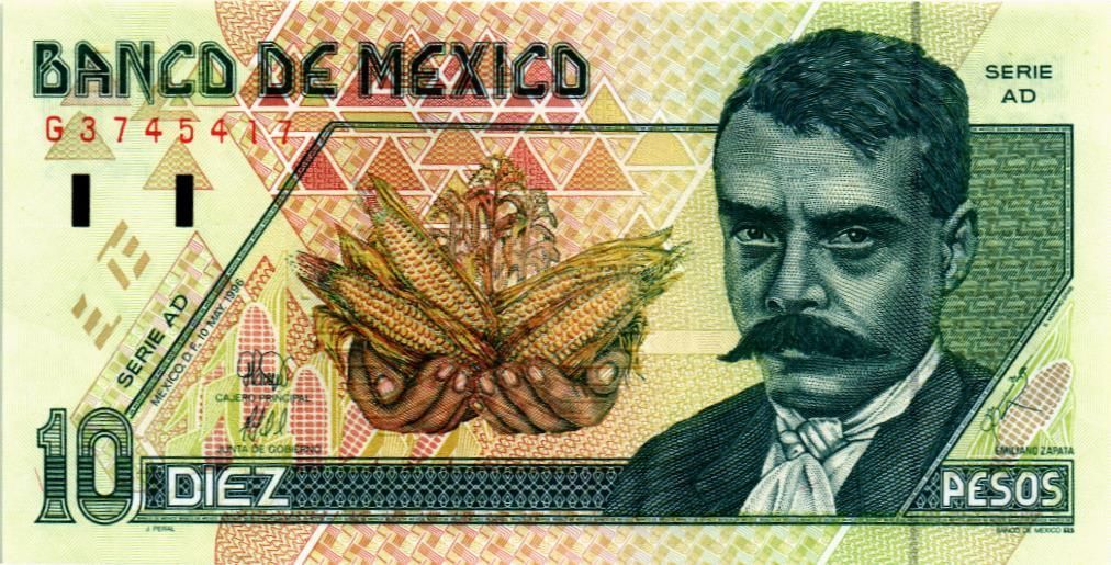 МЕКСИКА 10 ПЕСО (AD) 1