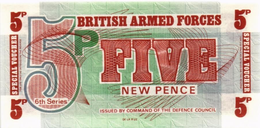 ВЕЛИКОБРИТАНИЯ / АНГЛИЯ 5 ПЕНСОВ (БРИТАНСКАЯ АРМИЯ) 1