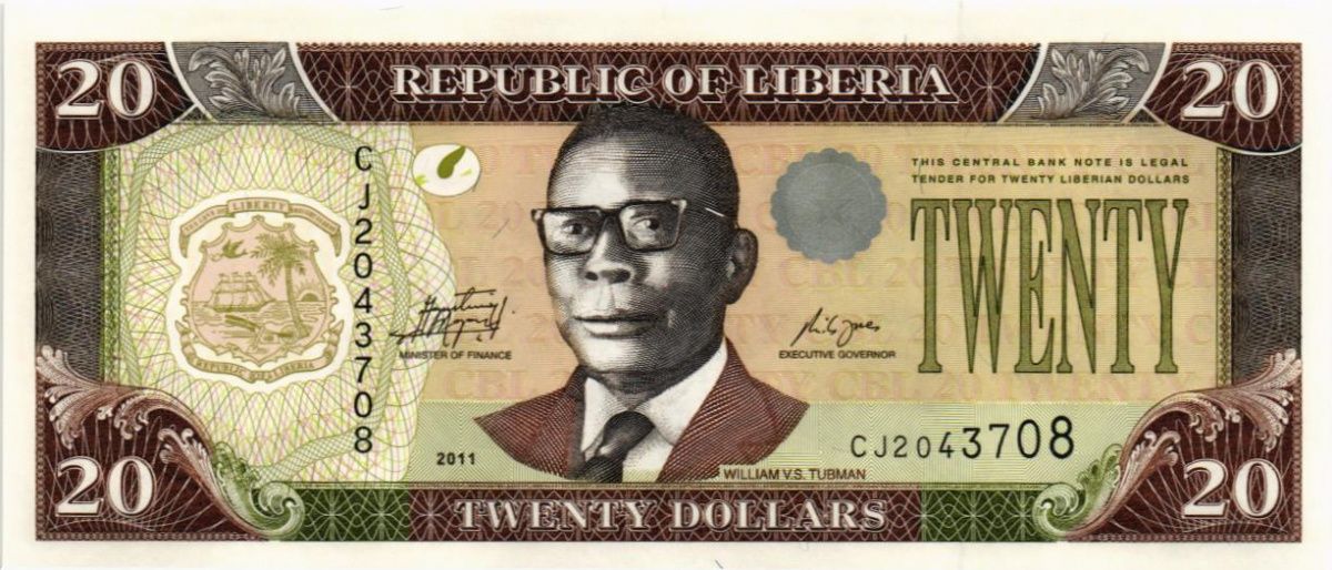 ЛИБЕРИЯ 20 ДОЛЛАРОВ 1