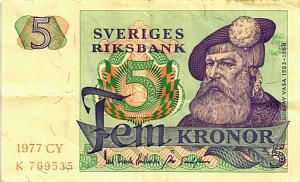 ШВЕЦИЯ 5 КРОН 1