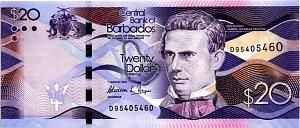 БАРБАДОС 20 ДОЛЛАРОВ 1