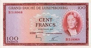 ЛЮКСЕМБУРГ 100 ФРАНКОВ 1