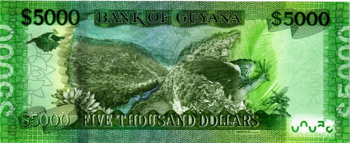 ГАЙАНА 5000 ДОЛЛАРОВ 2