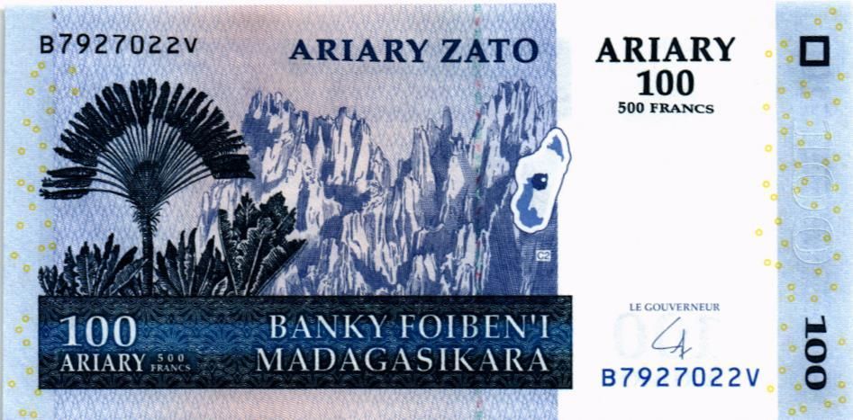 МАДАГАСКАР 100 АРИАРИ 1