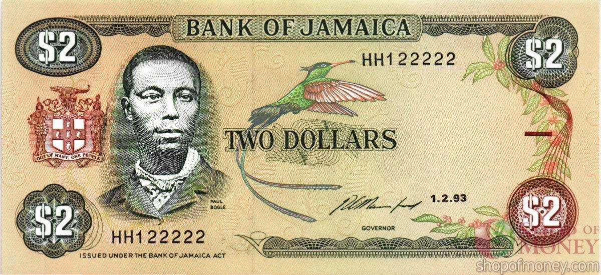 ЯМАЙКА 2 ДОЛЛАРА (#HH 122222) 1