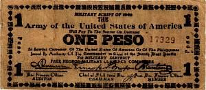 ФИЛИППИНЫ 1 ПЕСО "Army of the United States of America" (N47) 1