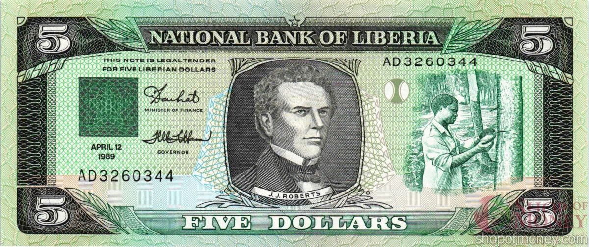 ЛИБЕРИЯ 5 ДОЛЛАРОВ 1