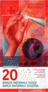 ШВЕЙЦАРИЯ 20 ФРАНКОВ 1