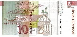 СЛОВЕНИЯ 10 ТОЛАРОВ 2