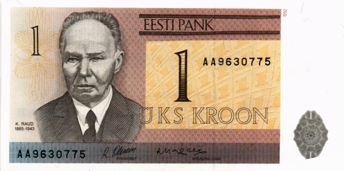 ЭСТОНИЯ 1 КРОНА 1
