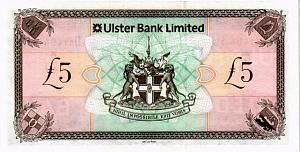 СЕВЕРНАЯ ИРЛАНДИЯ 5 ФУНТОВ (ULSTER BANK) 2