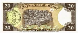 ЛИБЕРИЯ 20 ДОЛЛАРОВ 2