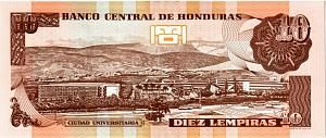 ГОНДУРАС 10 ЛЕМПИР 2