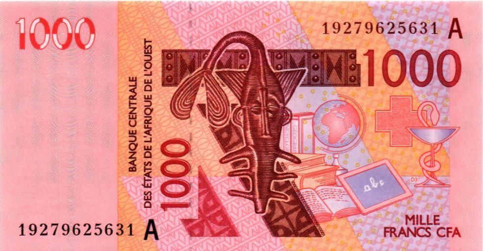 WAS - КОТ-Д'ИВУАР 1000 ФРАНКОВ (A) 1