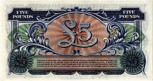 ВЕЛИКОБРИТАНИЯ / АНГЛИЯ 5 ФУНТОВ (БРИТАНСКАЯ АРМИЯ) 2