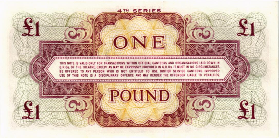 ВЕЛИКОБРИТАНИЯ/АНГЛИЯ 1 ФУНТ (БРИТАНСКАЯ АРМИЯ) 2