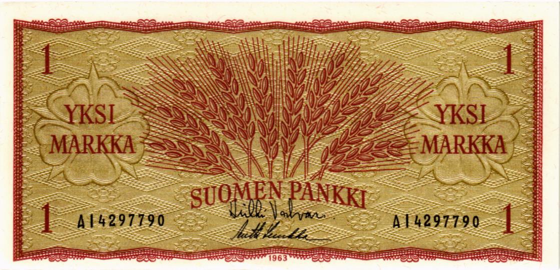 ФИНЛЯНДИЯ 1 МАРКА 1