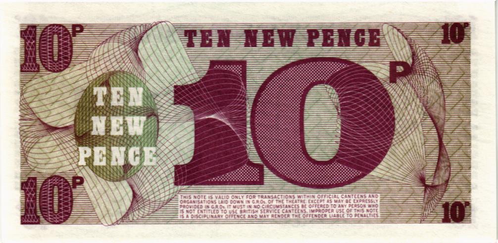 ВЕЛИКОБРИТАНИЯ / АНГЛИЯ 10 ПЕНСОВ (БРИТАНСКАЯ АРМИЯ) 2