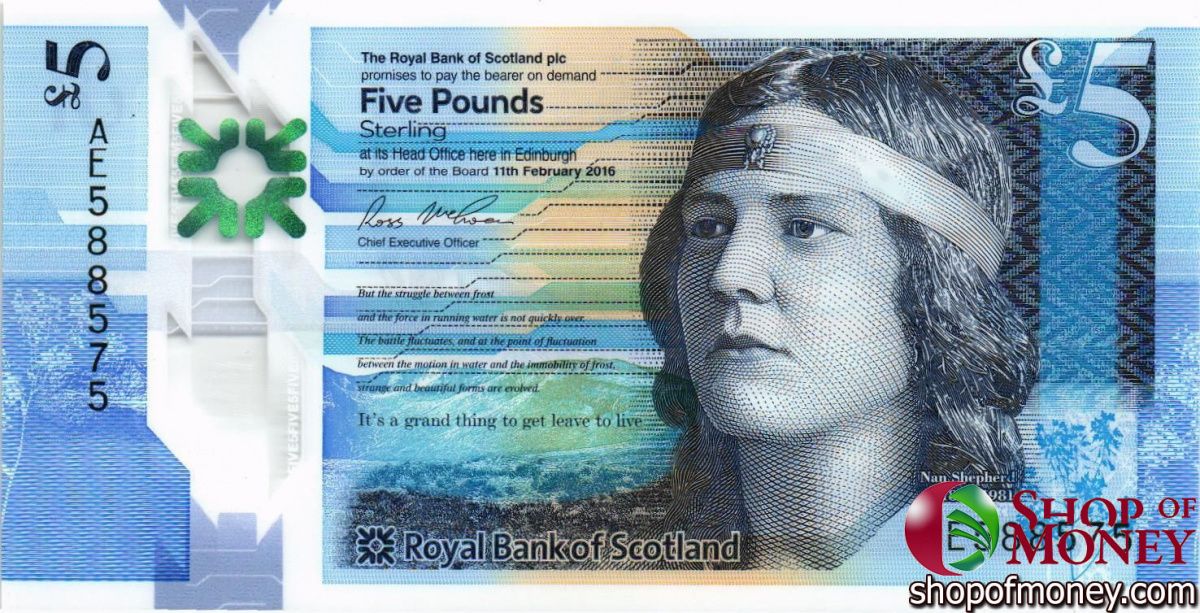 ШОТЛАНДИЯ 5 ФУНТОВ 1